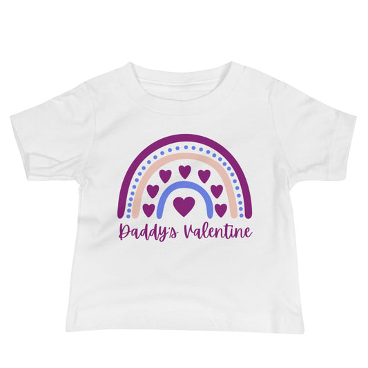 Daddy's Valentine Baby Jersey Short Sleeve Tee