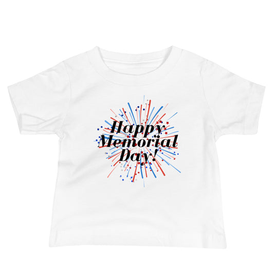 Happy Memorial Day Baby Fireworks Tee