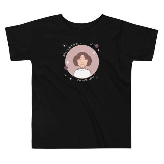Princess Leia May the fourth be with you Toddler Tee