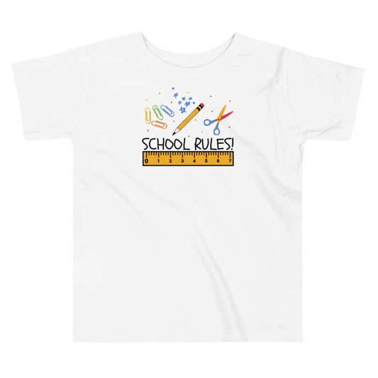 School Rules! Toddler Back to school Tee