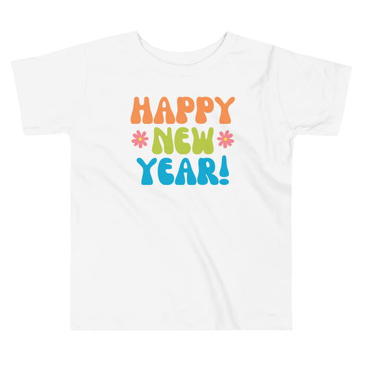Happy New Year Toddler Retro T-shirt