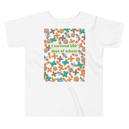 I Survived 100 Days of School Toddler T-shirt
