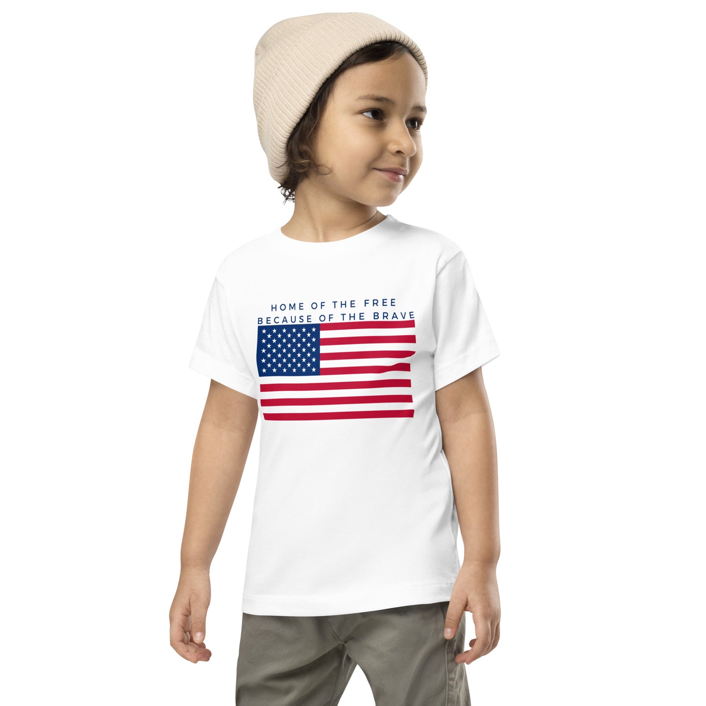 Home of the free Toddler Memorial Day Tee