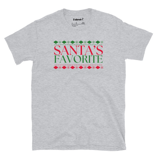 Santa' Favorite Teen Unisex Holiday T-Shirt