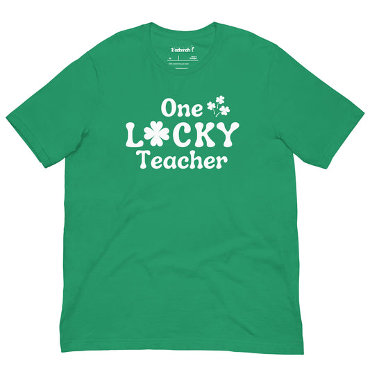 One Lucky Teacher Adult Unisex t-shirt