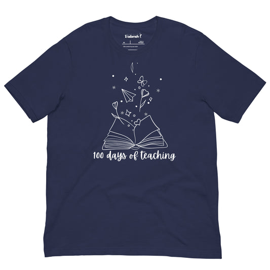 100 Days of Teaching Adult Unisex t-shirt