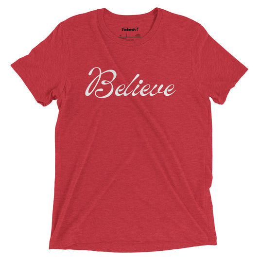 Believe Adult Unisex Holiday t-shirt
