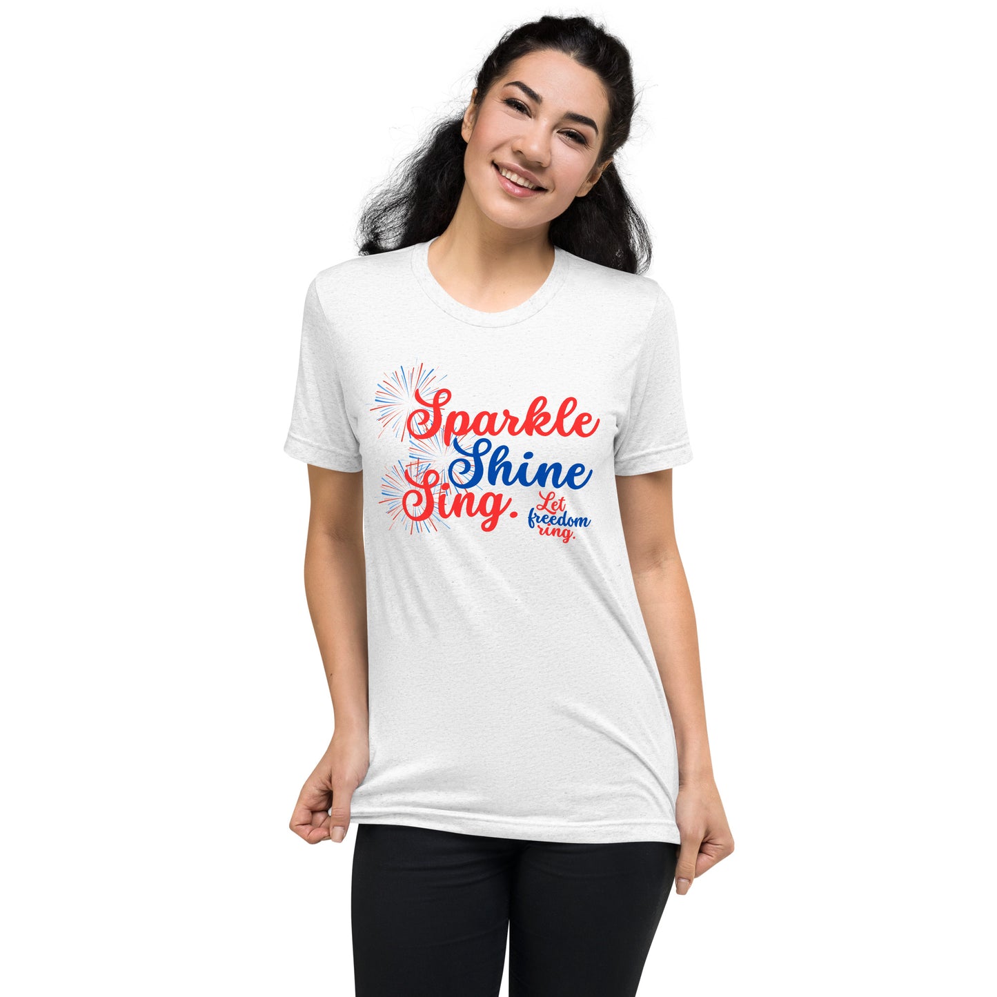 Sparkle, Shine, Sing! Adult Unisex 4th of July T-Shirt
