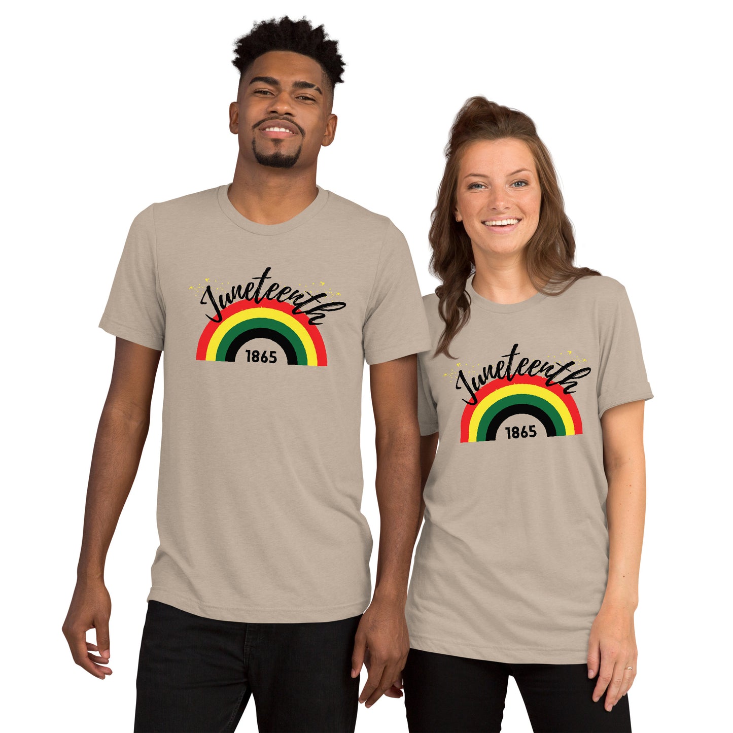 Juneteenth Rainbow 1865 Adult Unisex T-Shirt