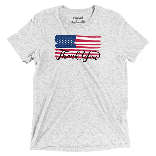 Thank you Adult Memorial Day Flag T-shirt