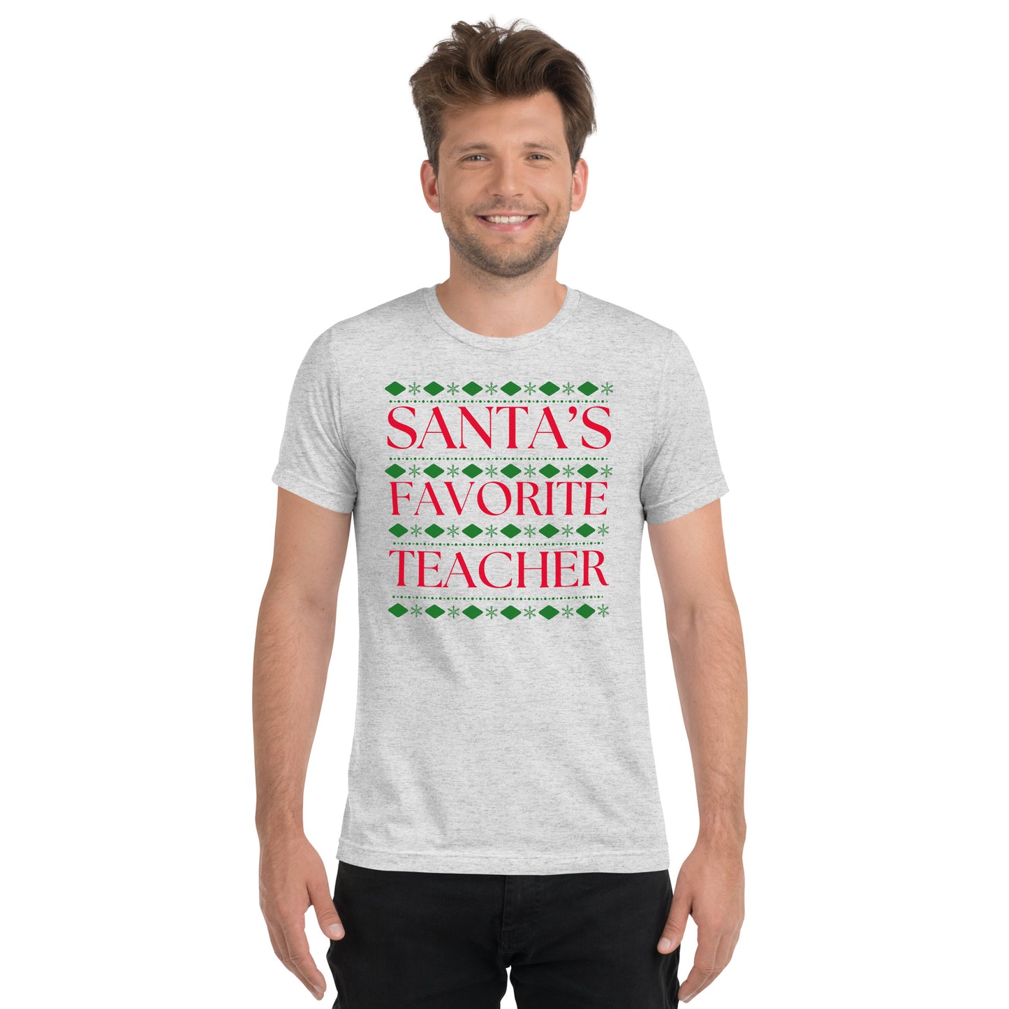 Santa's Favorite Teacher Unisex Christmas T-shirt