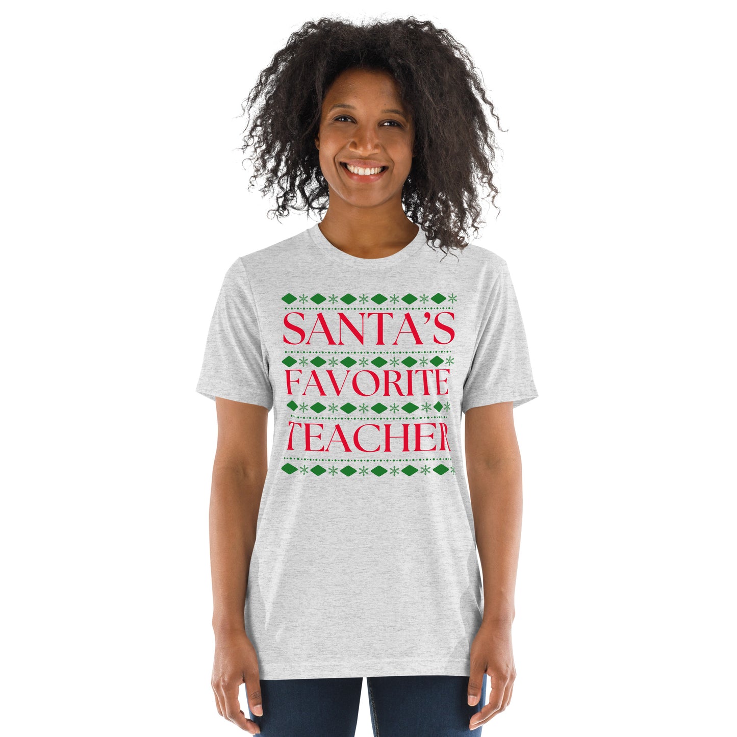 Santa's Favorite Teacher Unisex Christmas T-shirt