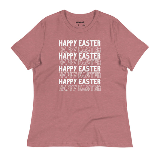 Happy Easter on Repeat Women's Adult Relaxed T-Shirt