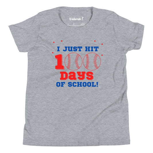 I Hit 100 days of school Youth T-shirt
