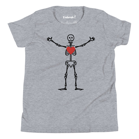 Skeleton Love Youth Valentine T-shirt