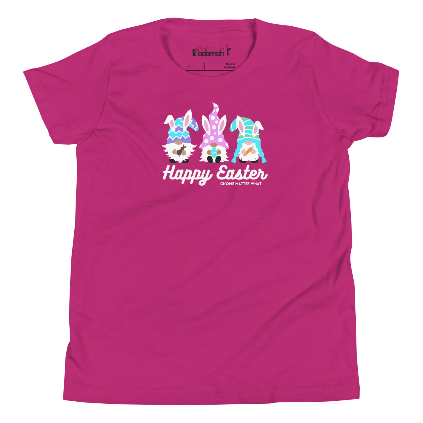 Happy Easter Gnome Matter What Youth Short Sleeve T-Shirt