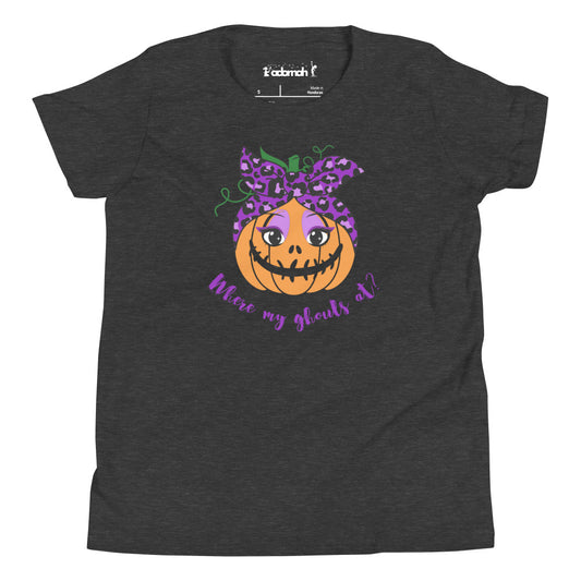 Where my ghouls at? Youth Halloween T-Shirt