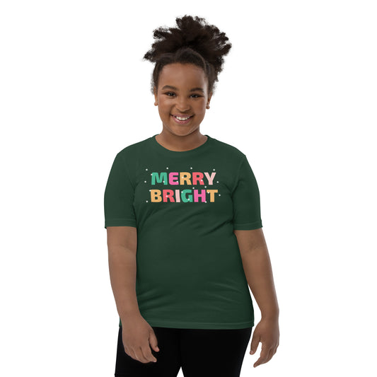 Merry and Bright Youth Holiday T-Shirt