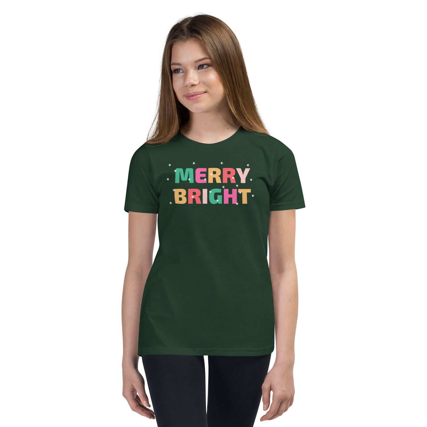 Merry and Bright Youth Holiday T-Shirt