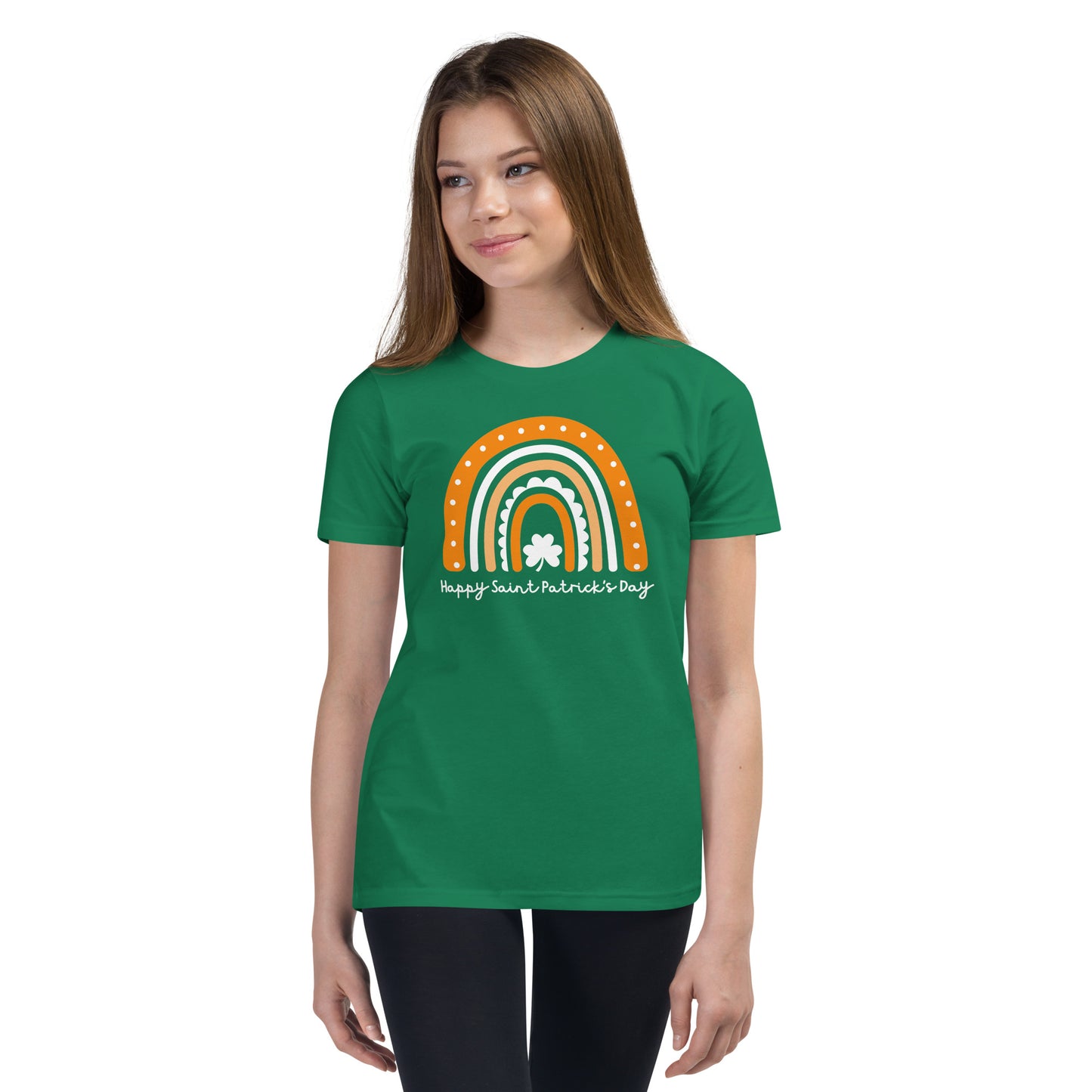Happy Saint Patrick's Day Rainbow Youth T-Shirt
