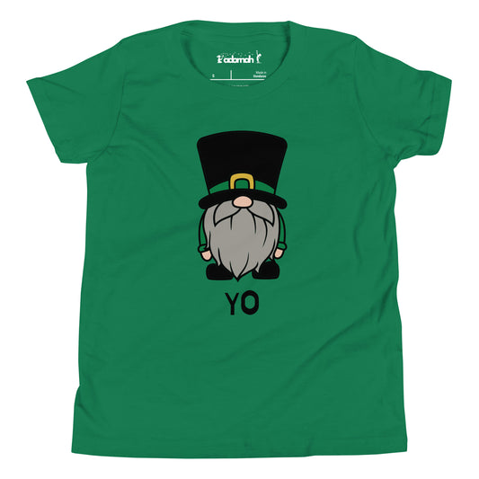 Yo Gnome Beige - Youth Saint Patrick's Day T-Shirt