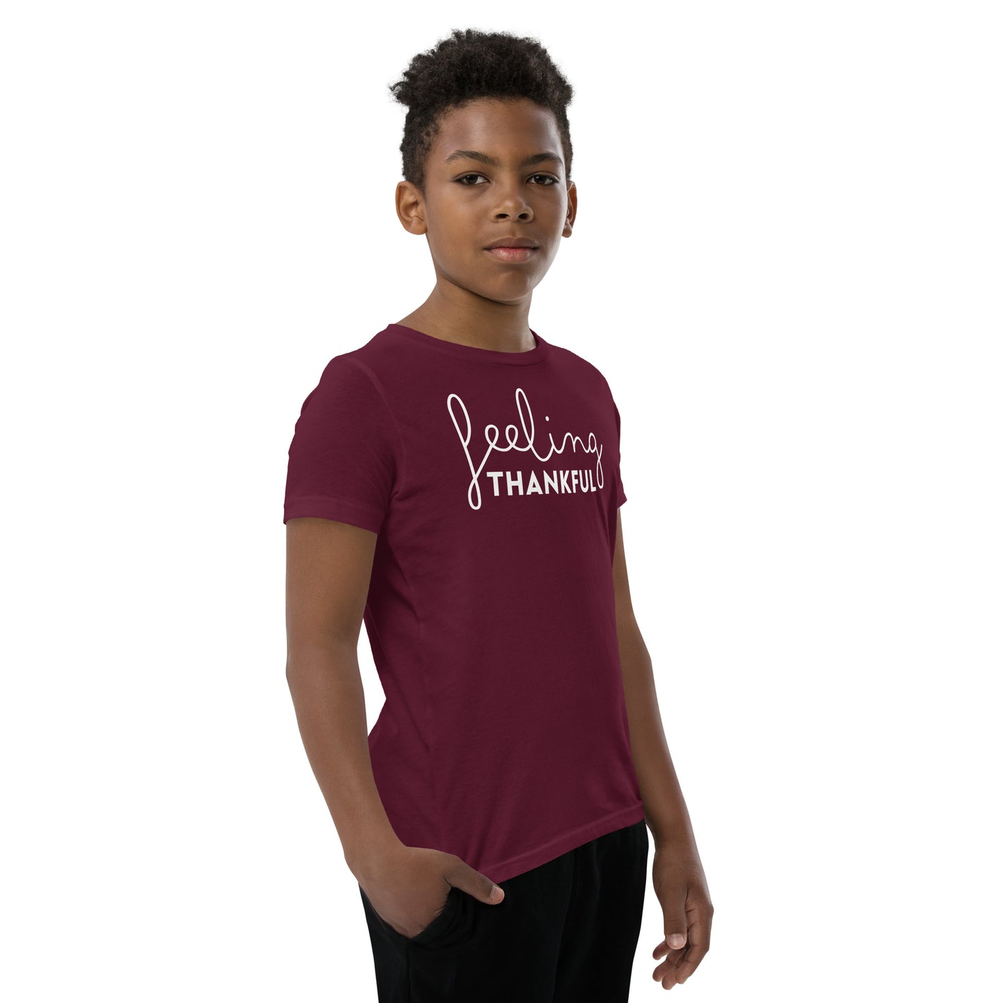 Feeling thankful Youth Thanksgiving T-Shirt