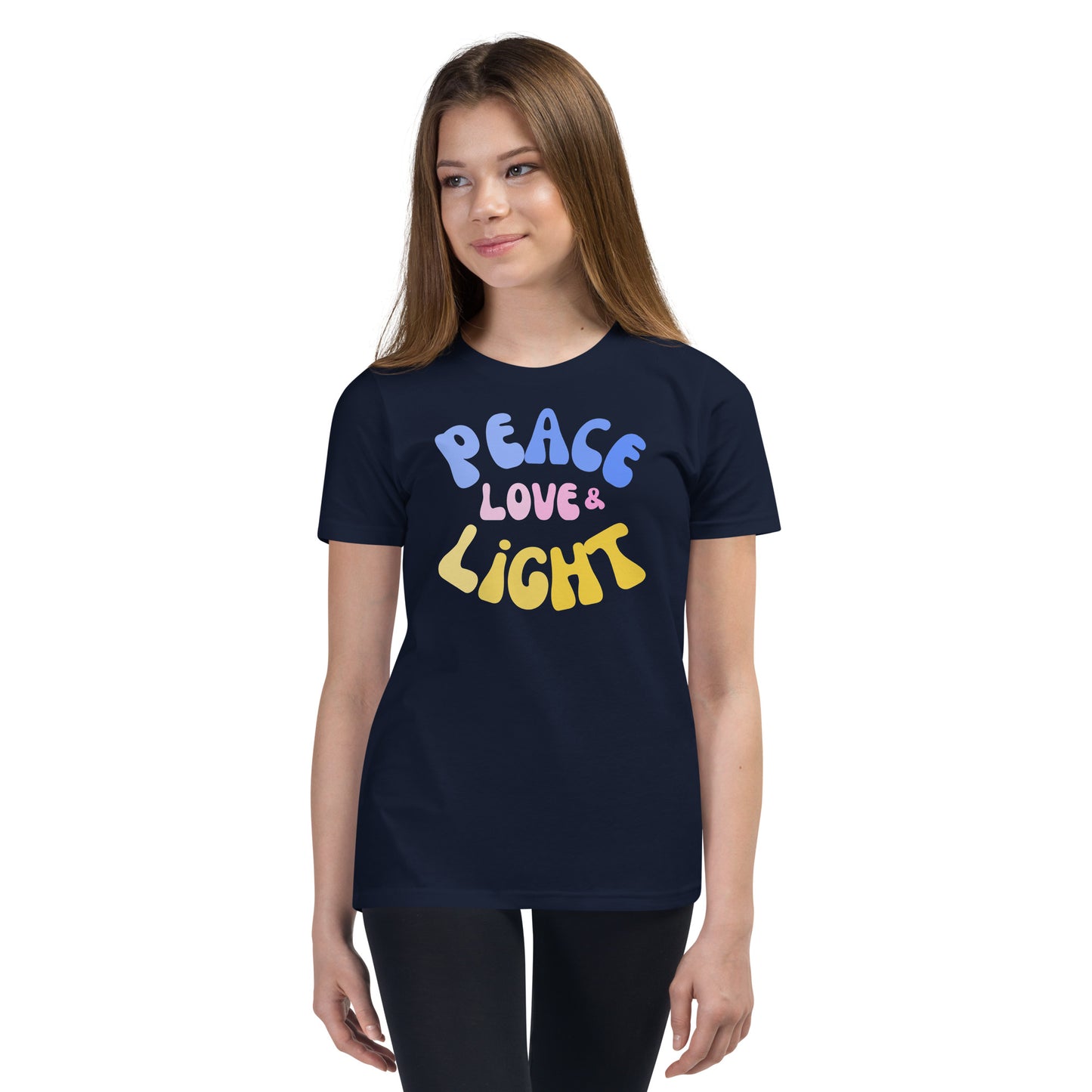 Peace, Love & Light Youth Hanukkah T-shirt