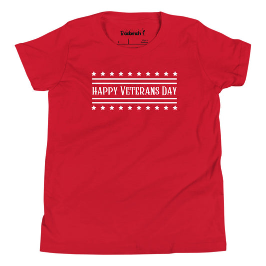 Youth Happy Veterans Day Unisex T-Shirt