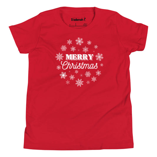 Merry Christmas Youth Holiday T-Shirt