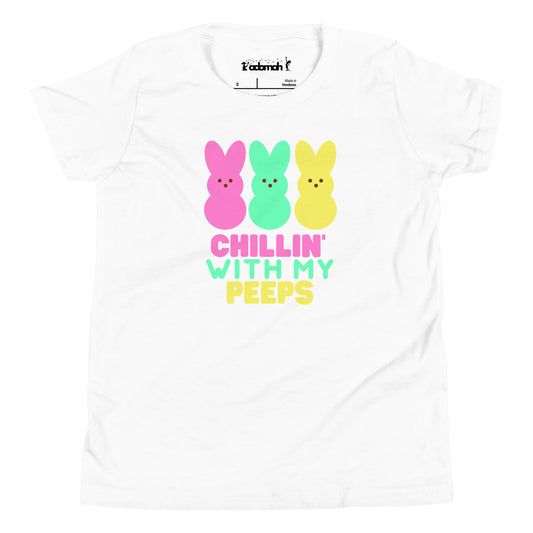 Chillin' With My Peeps Youth Easter T-shirt