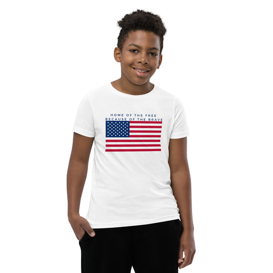 Home of the Free Youth Memorial Day T-shirt