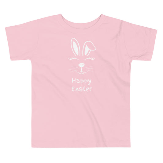 Happy Easter bunny face Toddler Short Sleeve Tee