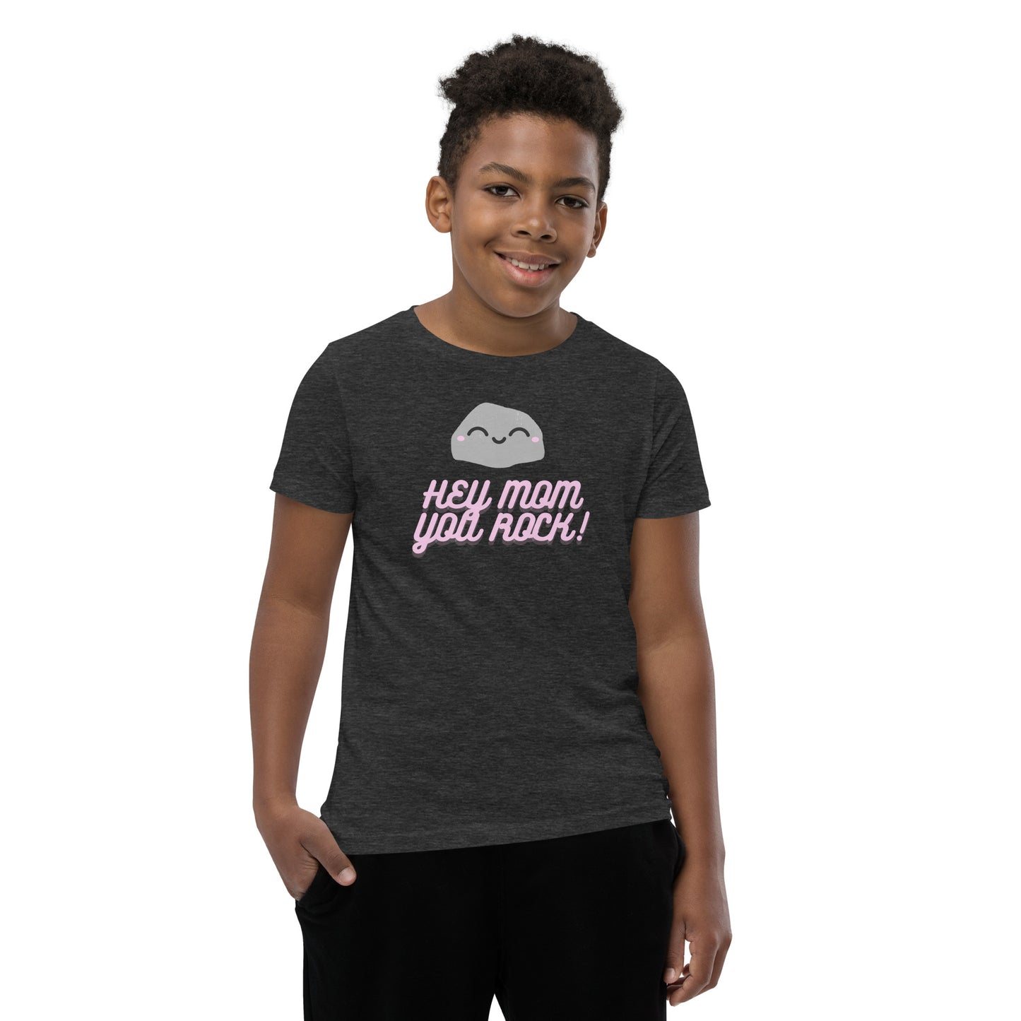 Hey Mom, You Rock Youth Short Sleeve T-Shirt