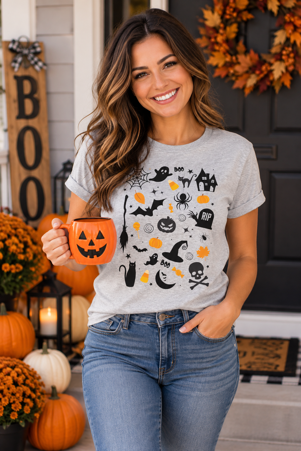 Halloween Icons Adult Unisex T-Shirt