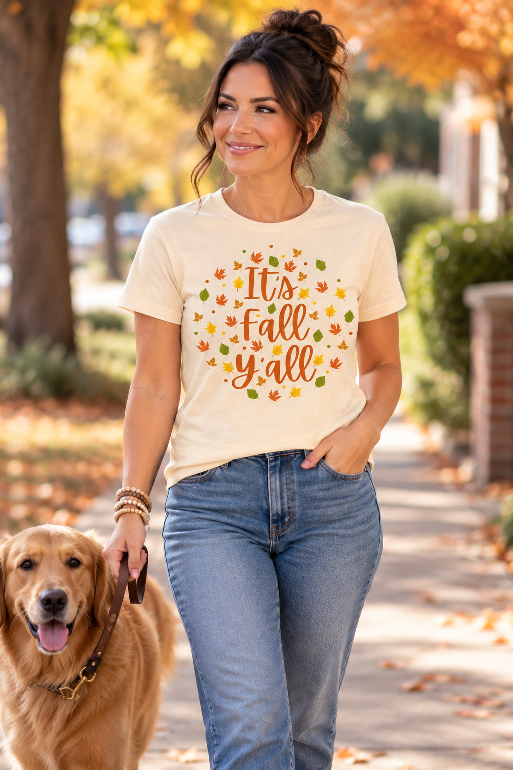 It's Fall Y'all Adult Unisex Thanksgiving T-Shirt