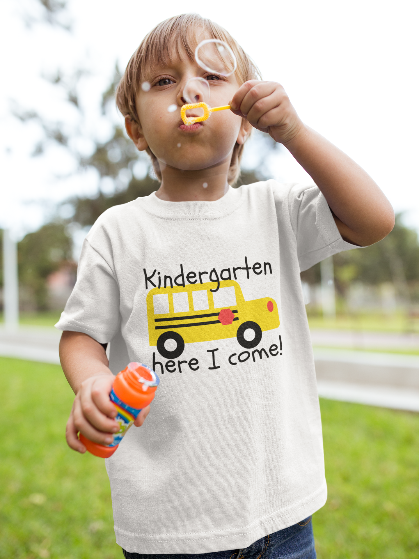 Kindergarten Here I Come Toddler Back to School Tee