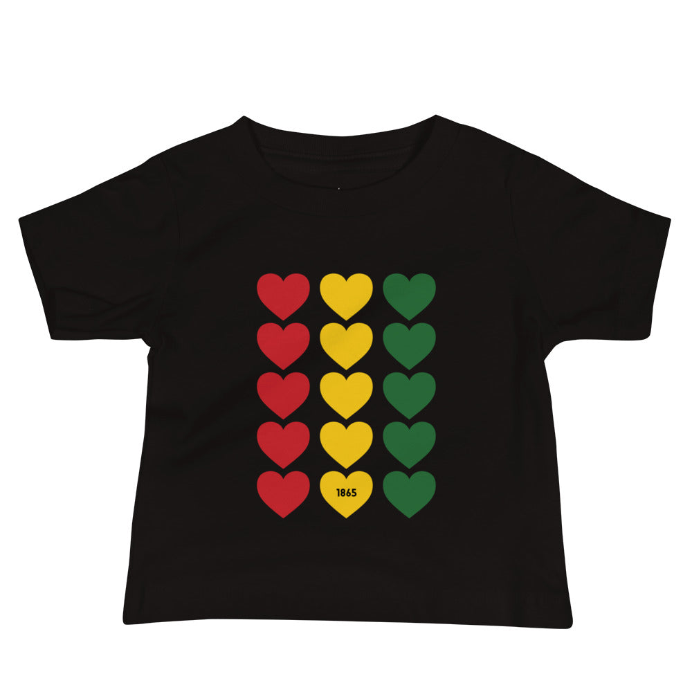 Juneteenth Hearts Baby Tee