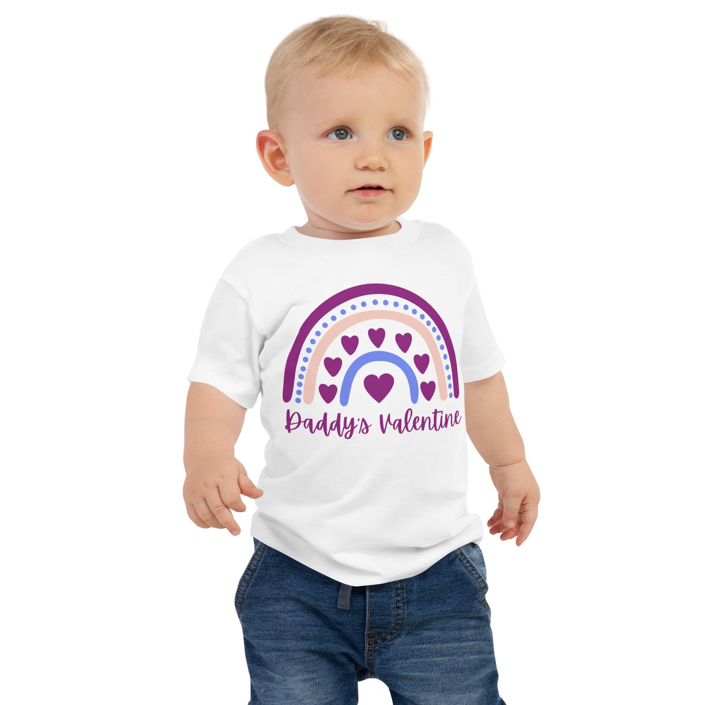 Daddy's Valentine Baby Jersey Short Sleeve Tee