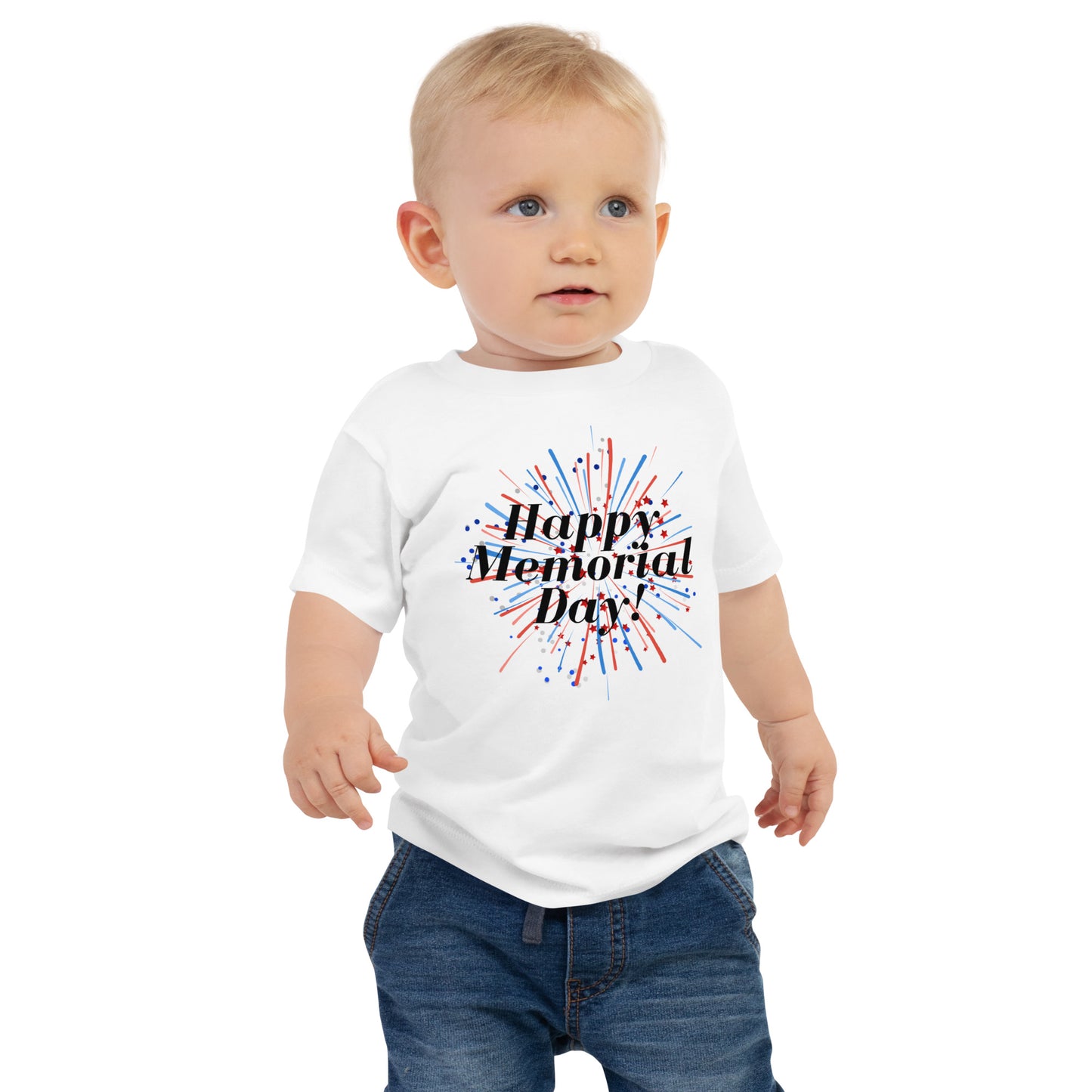 Happy Memorial Day Baby Fireworks Tee