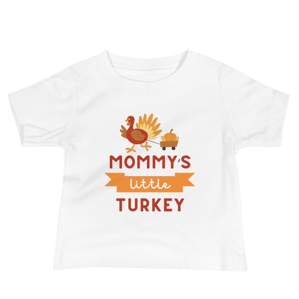 Mommy's little turkey Baby Thanksgiving Tee