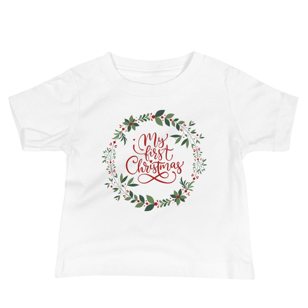 My First Christmas Baby Holiday T-shirt