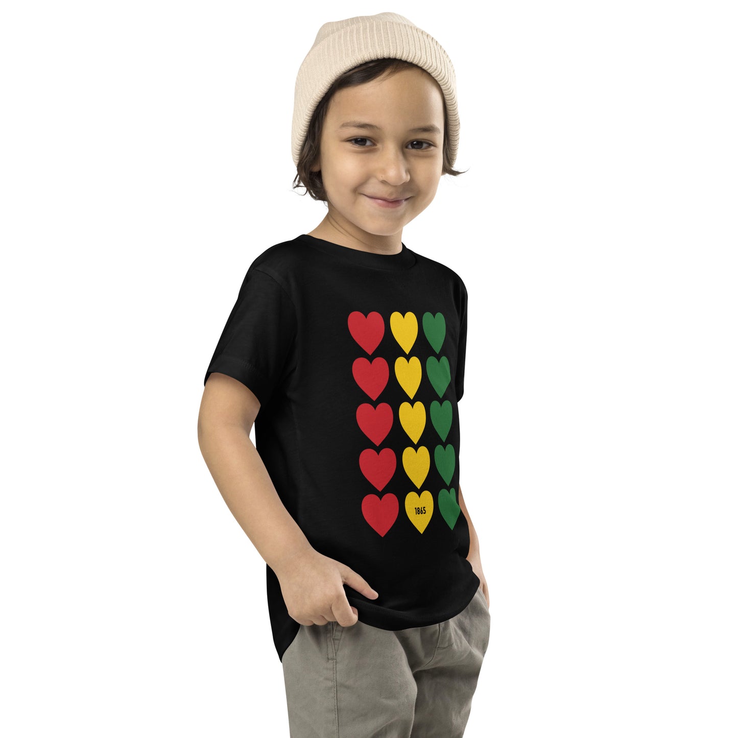 Juneteenth Hearts Toddler Tee