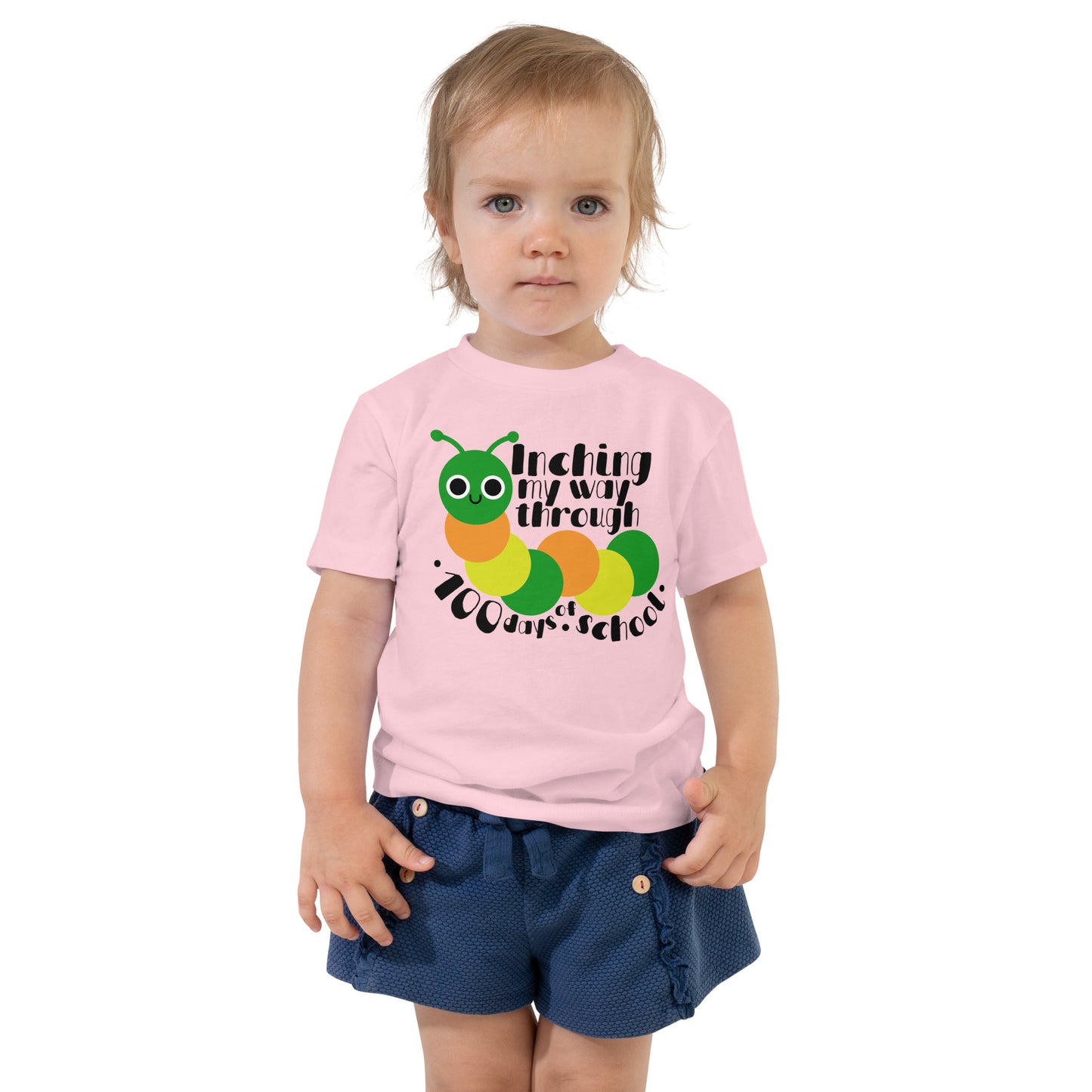 Inching My Way Through 100 Days Toddler T-shirt