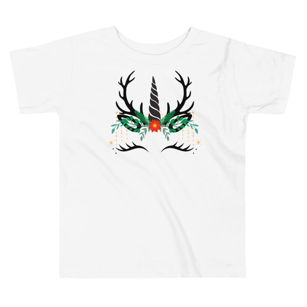 Christmas Unicorn Toddler Holiday Tee