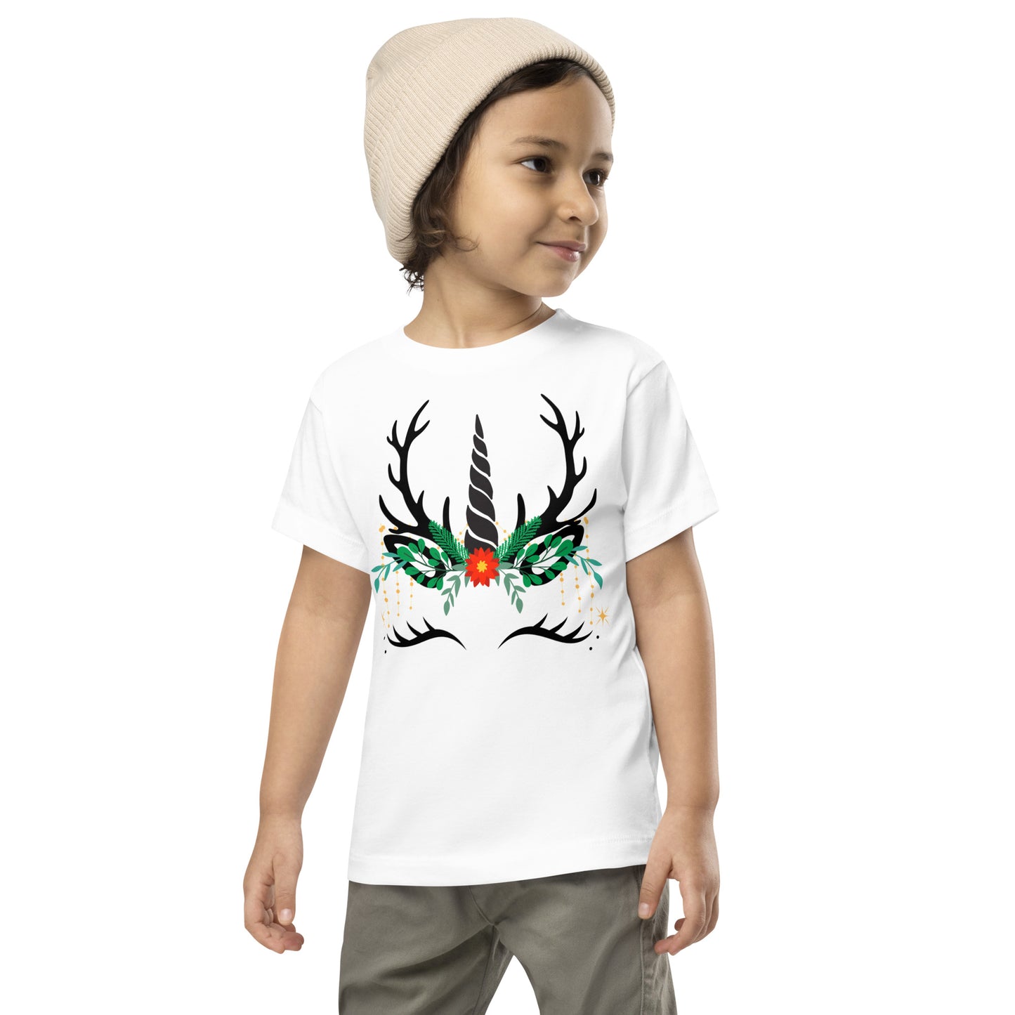 Christmas Unicorn Toddler Holiday Tee