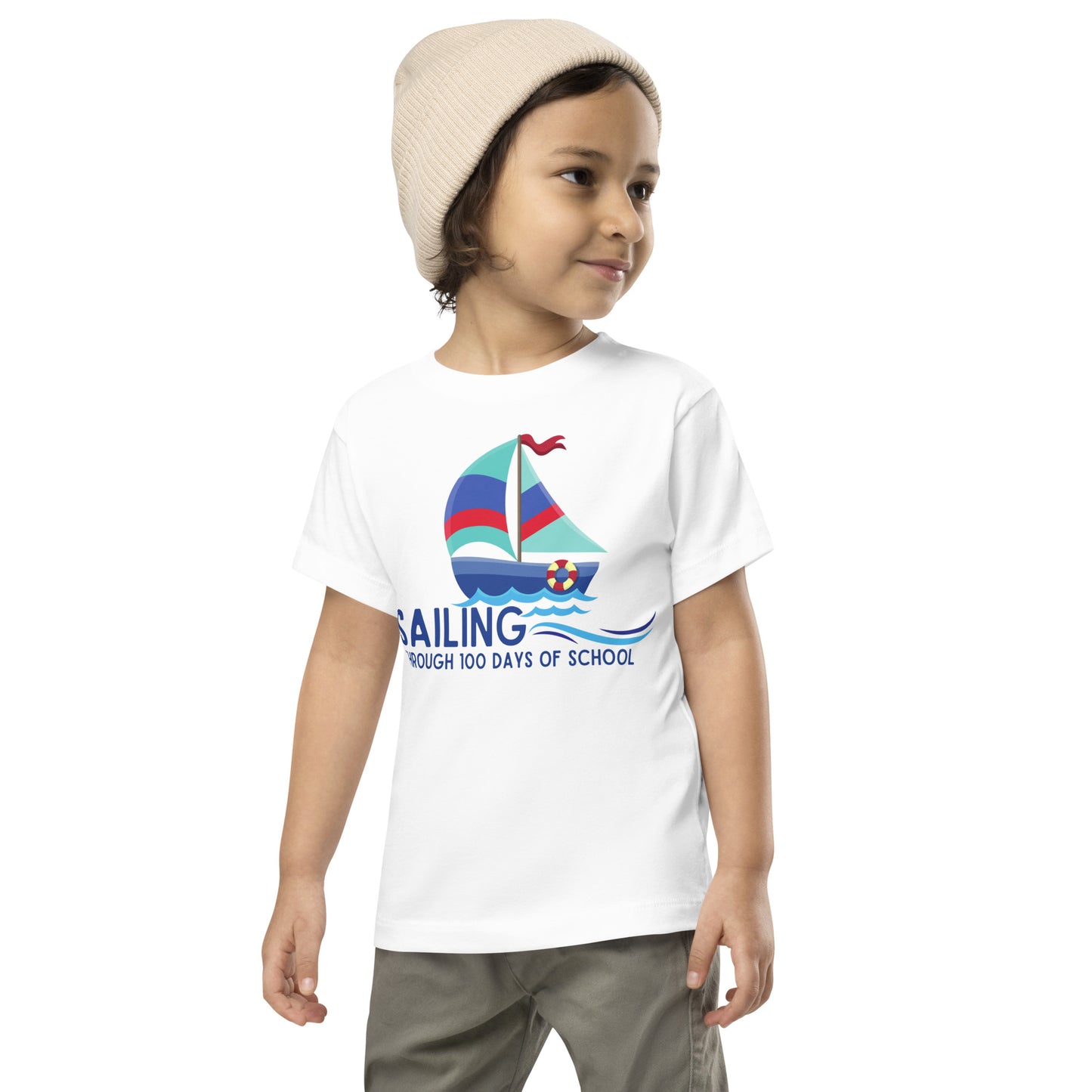 Sailing Through 100 Days of School Toddler T-shirt