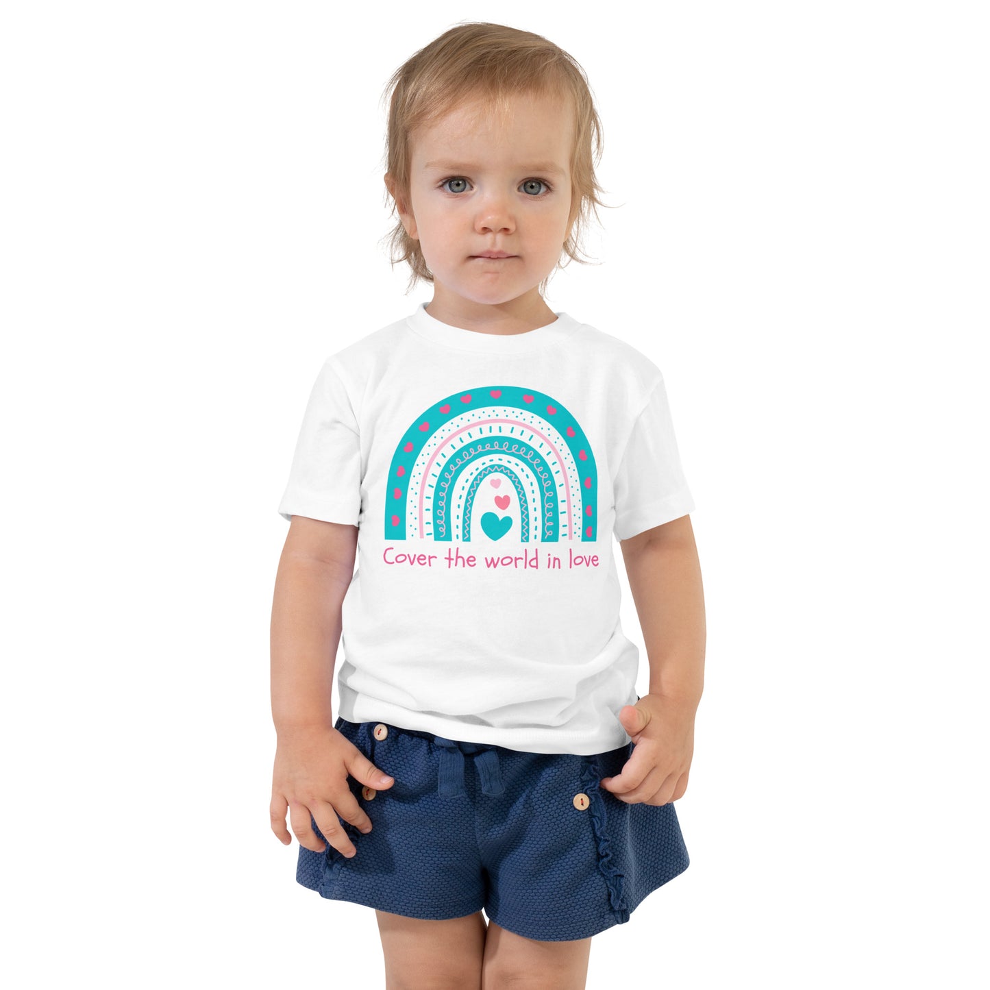 Cover the World in Love Toddler Valentine Tee