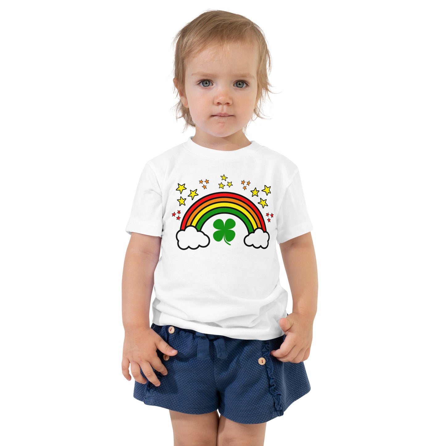 Lucky Rainbow Toddler Short Sleeve Tee