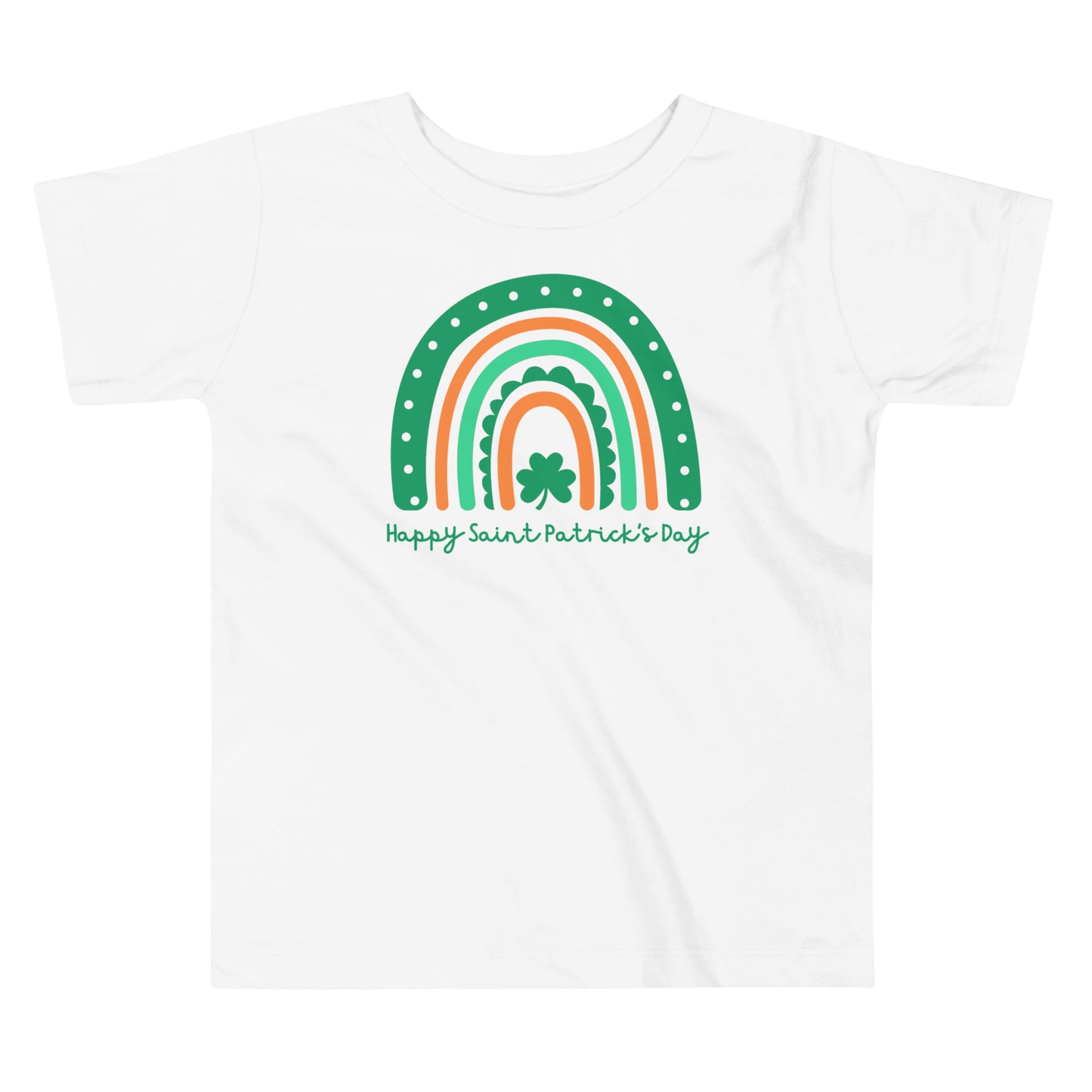 Happy Saint Patrick's Day Rainbow Toddler Tee