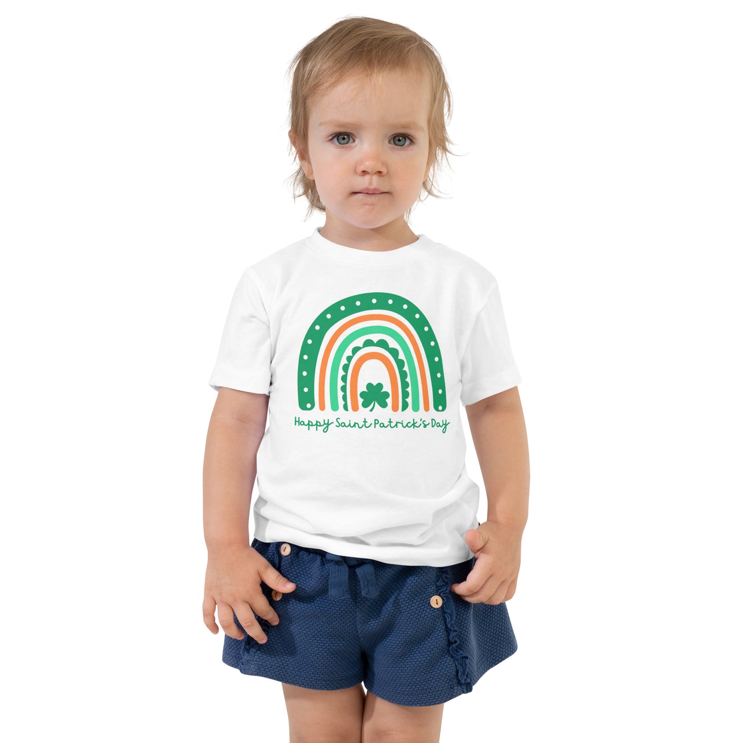 Happy Saint Patrick's Day Rainbow Toddler Tee